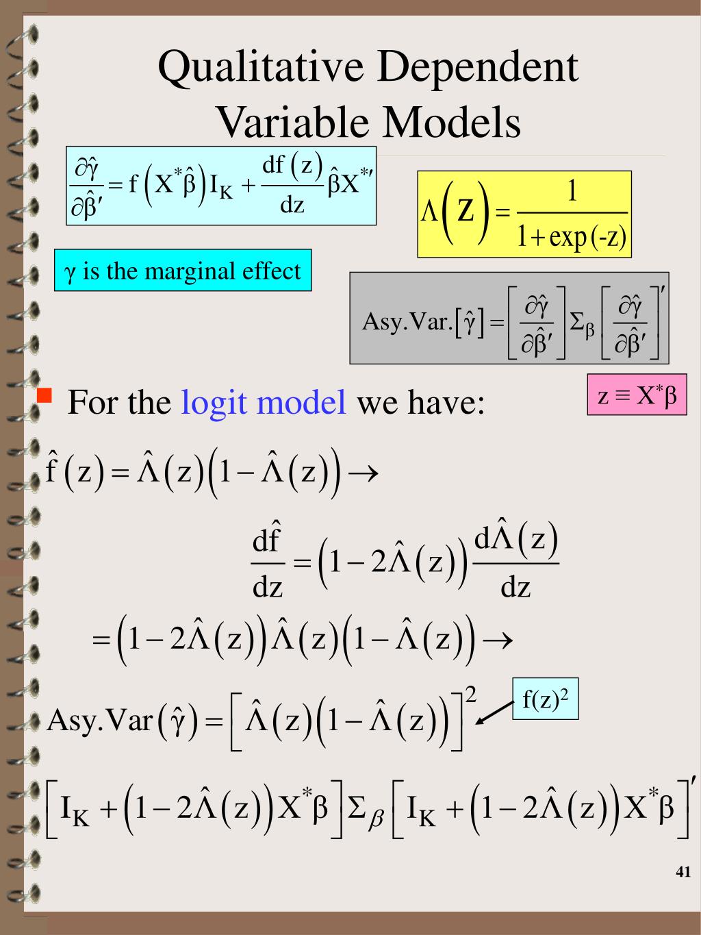 PPT Qualitative Dependent Variable Models PowerPoint Presentation