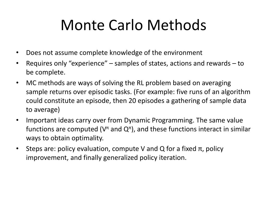 PPT Monte Carlo Methods PowerPoint Presentation, free download ID