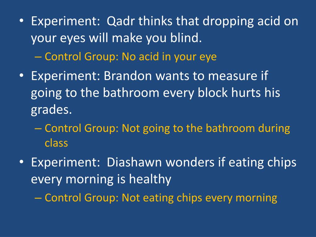 PPT - Control Groups vs. Experimental Groups PowerPoint Presentation