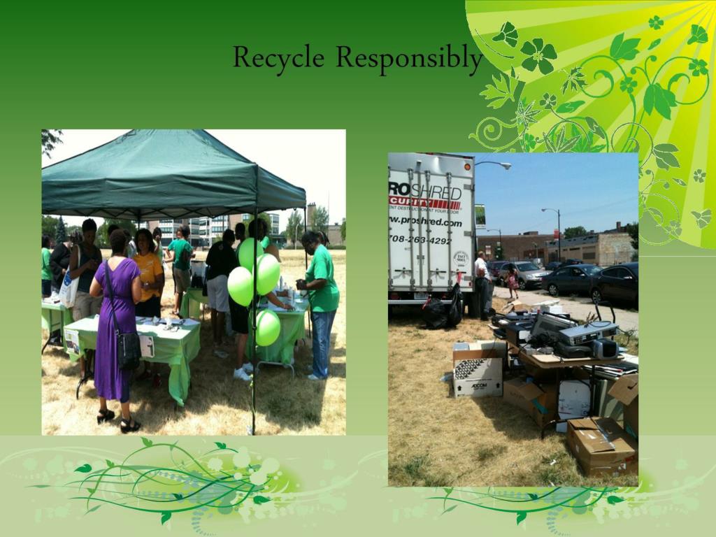 PPT Recycle Responsibly PowerPoint Presentation, free download ID