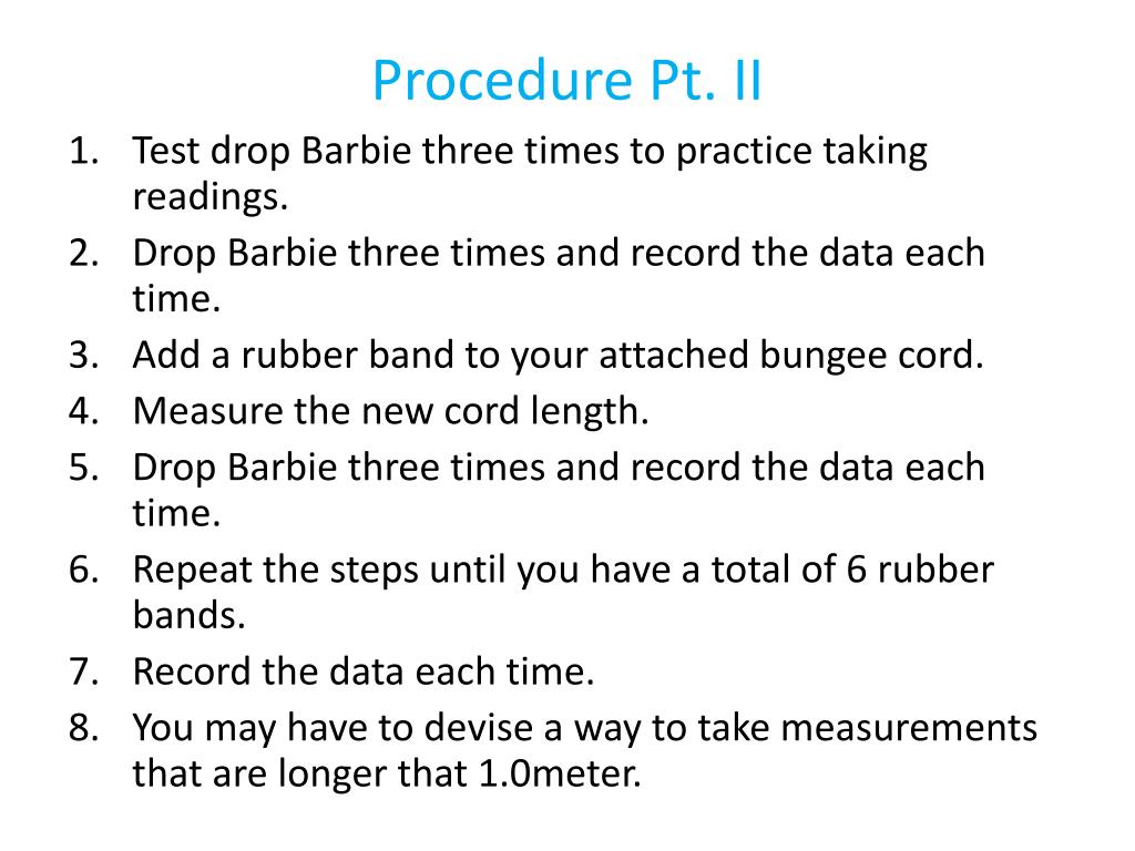PPT Barbie Bungee Jumping Lab PowerPoint Presentation, free download