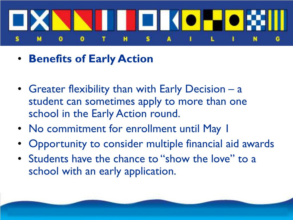PPT The Benefits of Early Decision and Early Action Programs