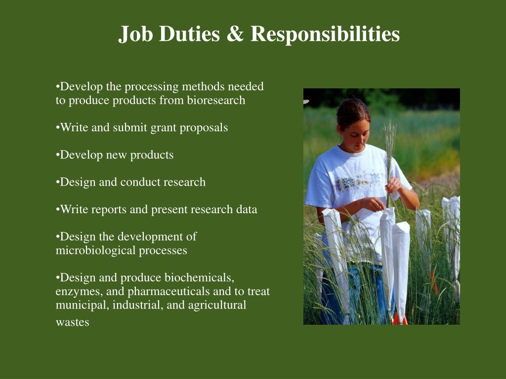 PPT Agricultural Careers Biological Engineer PowerPoint Presentation