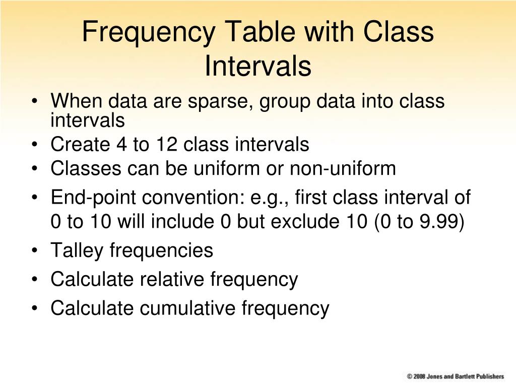 PPT Chapter 3 Frequency Distributions PowerPoint Presentation, free