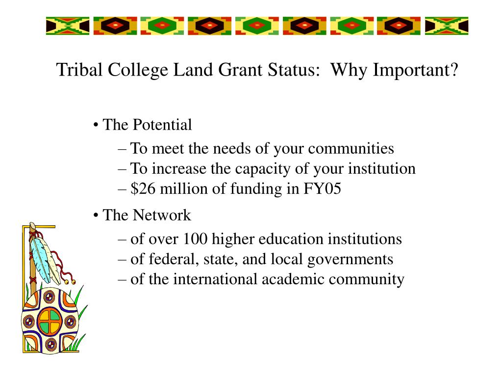 PPT The 1994 Land Grant Institutions (Tribal Colleges and