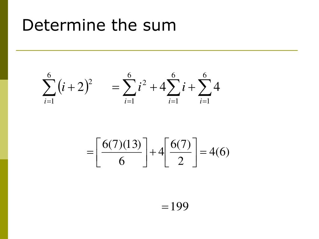 PPT Sigma/Summation Notation PowerPoint Presentation, free download