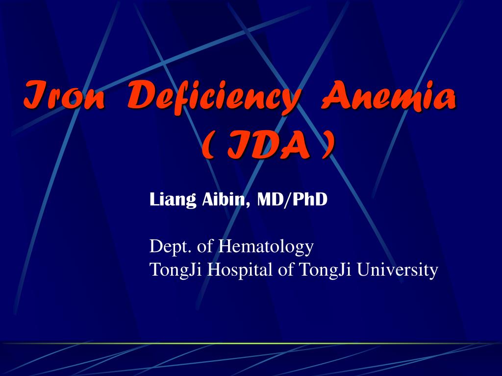 PPT Iron Deficiency Anemia ( IDA ) PowerPoint Presentation, free