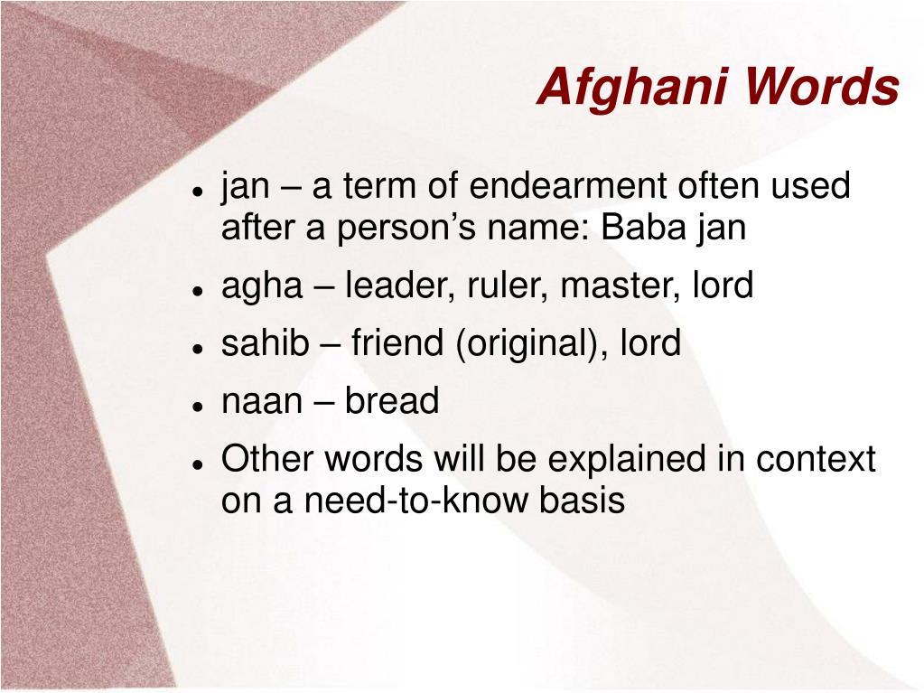 PPT The Kite Runner PowerPoint Presentation, free download ID6178607