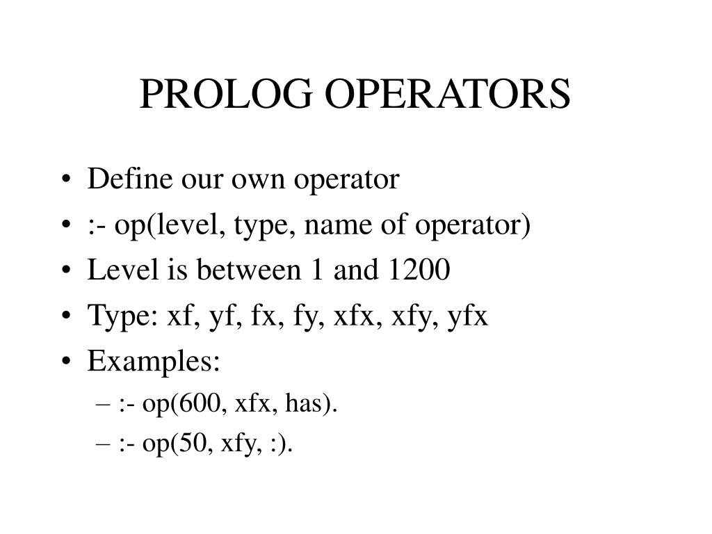 PPT PROLOG PowerPoint Presentation, free download ID6179503