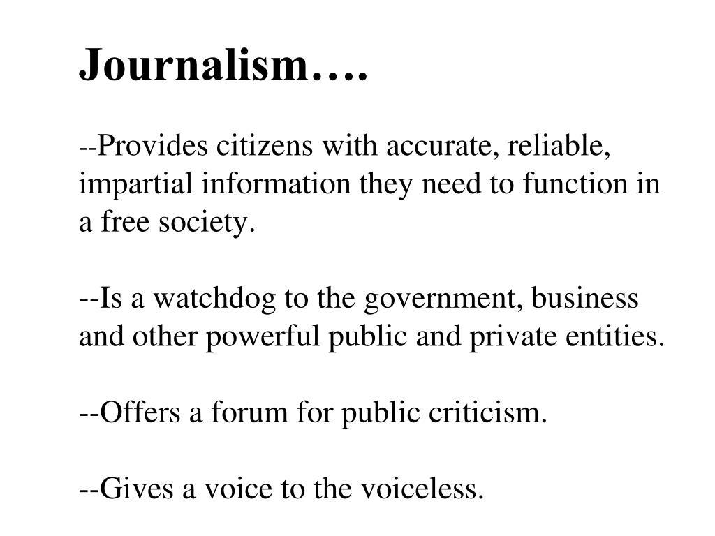 PPT Journalism Basics PowerPoint Presentation, free download ID6181585