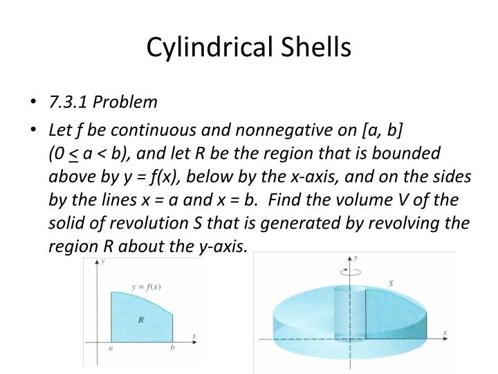 PPT Volumes By Cylindrical Shells PowerPoint Presentation ID6181592