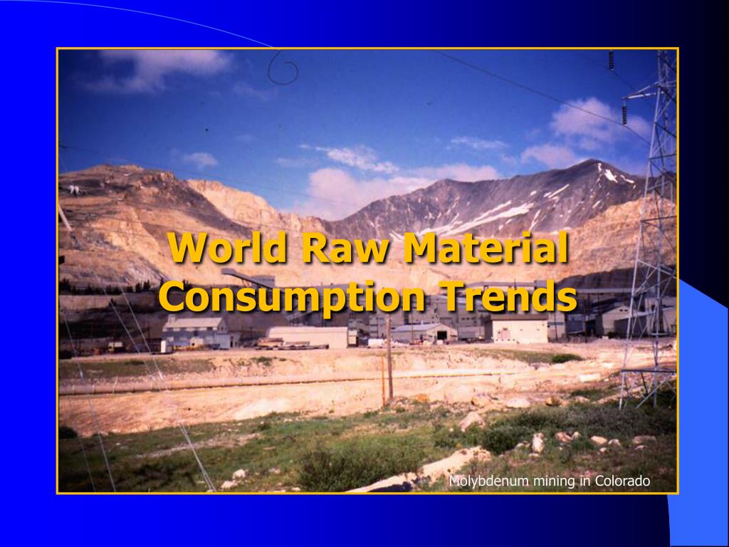 PPT World Raw Material Consumption Trends PowerPoint Presentation