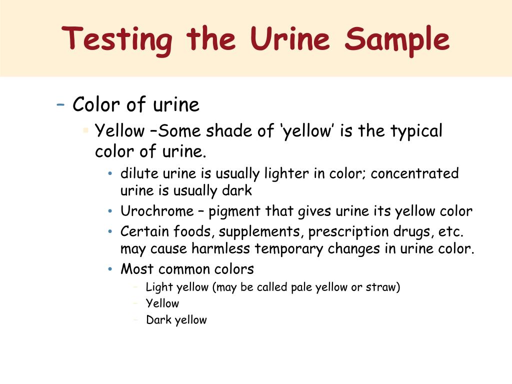 What do the colors on a urine test mean The Meaning Of Color