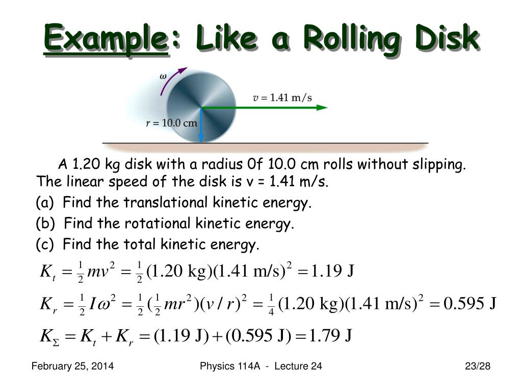 PPT Physics 114A Mechanics Lecture 24 (Walker Ch. 10.46