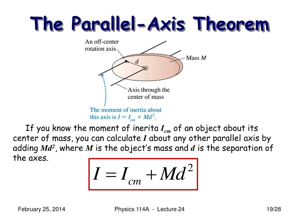 PPT Physics 114A Mechanics Lecture 24 (Walker Ch. 10.46