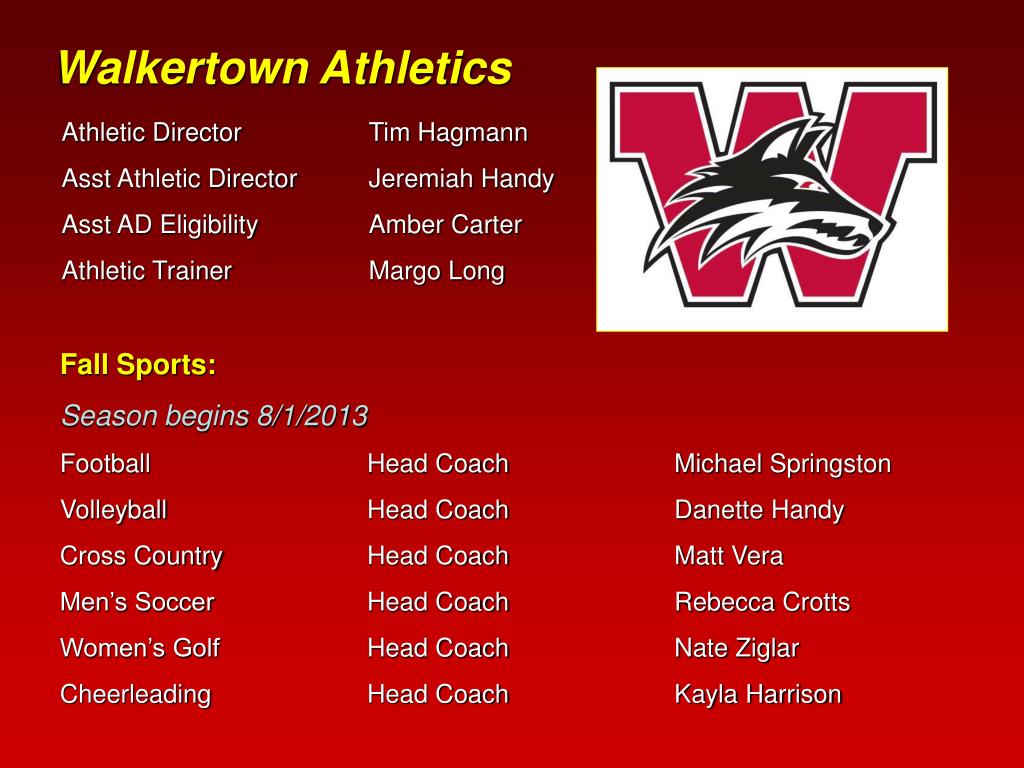 PPT Walkertown High School Athletics PowerPoint Presentation, free download ID6188061