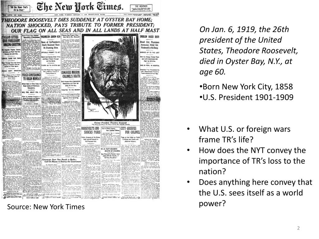 PPT Evaluating Theodore Roosevelt’s Foreign Policy PowerPoint