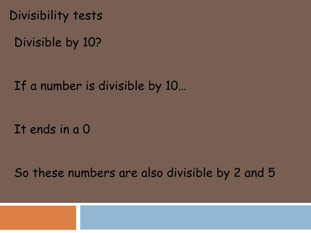 PPT Divisibility tests PowerPoint Presentation, free download ID