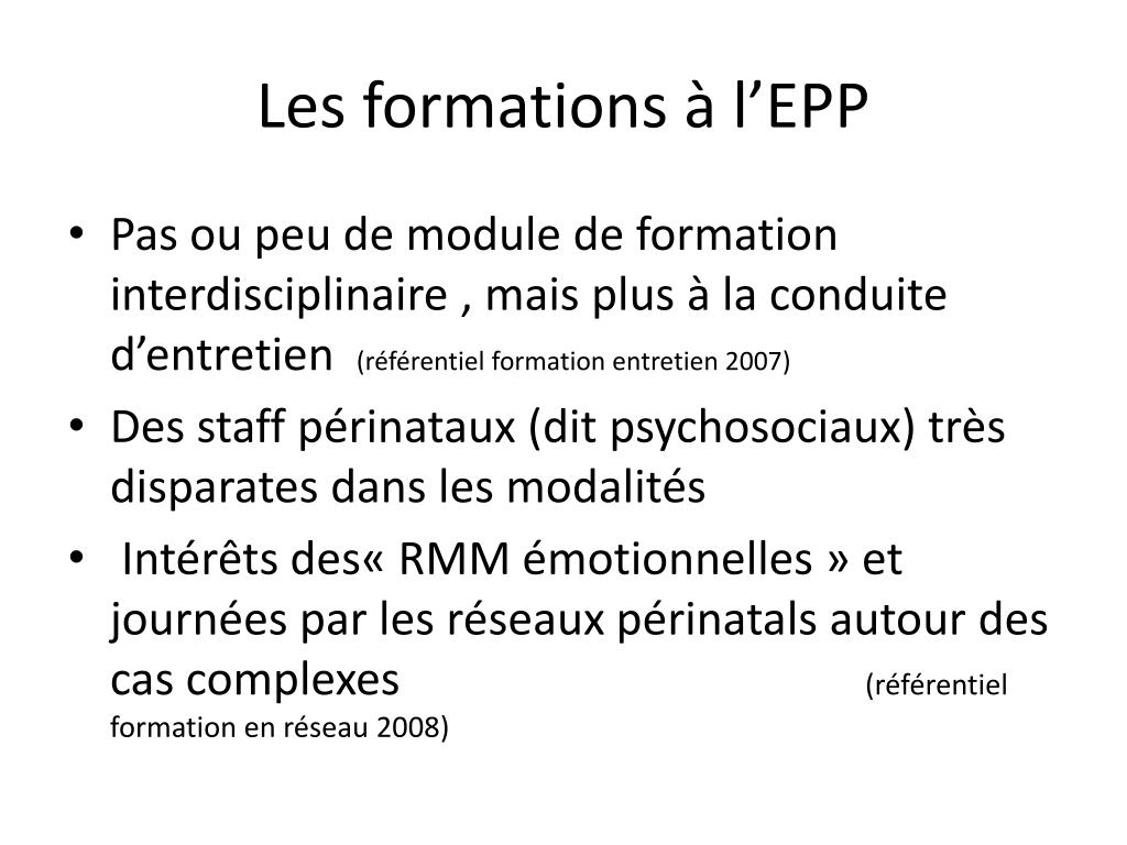 PPT Rappel sur la définition et les objectifs de l’EPP. PowerPoint