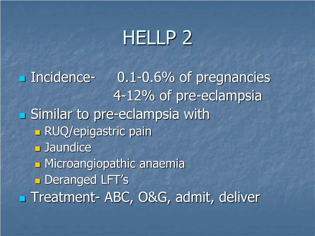 PPT Preeclampsia, Eclampsia and HELLP syndrome PowerPoint Presentation ID6189597