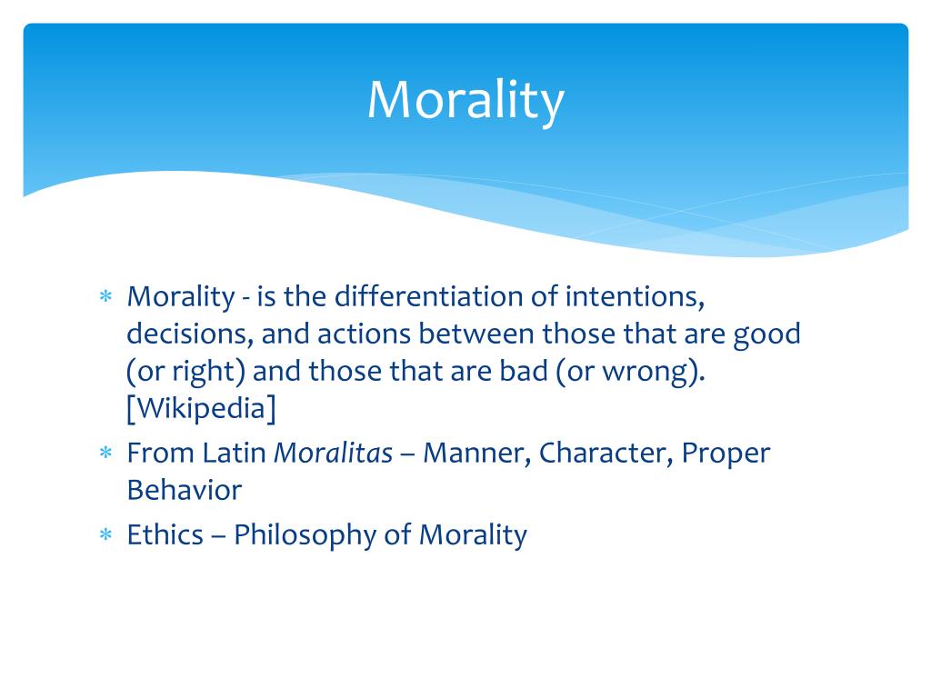 PPT Morality PowerPoint Presentation, free download ID6190465