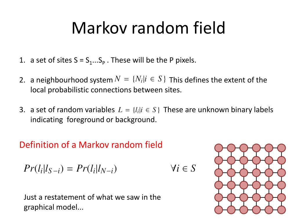 PPT 4054 Machine Vision Markov Random Fields PowerPoint Presentation