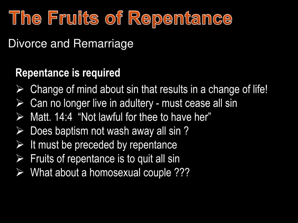 PPT Fruits of Repentance PowerPoint Presentation, free download ID