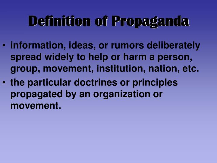 PPT Propaganda PowerPoint Presentation ID6198376