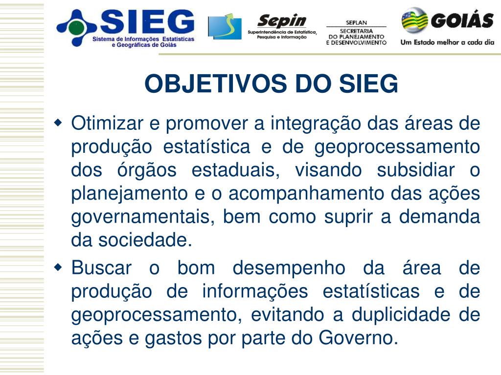 PPT SISTEMA ESTADUAL DE ESTATÍSTICA E DE INFORMAÇÕES GEOGRÁFICAS DE