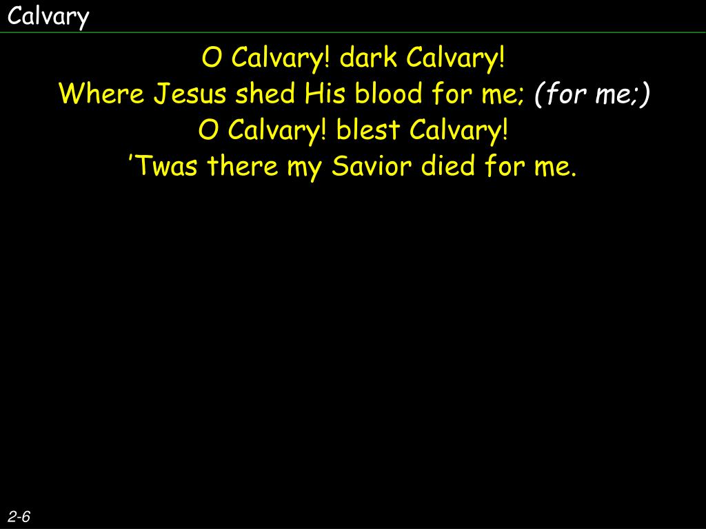 PPT Calvary PowerPoint Presentation, free download ID6201964