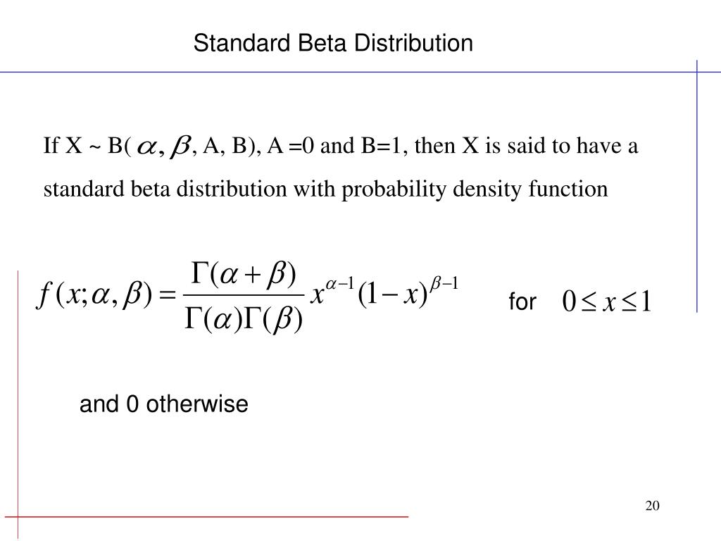 PPT Special Continuous Probability Distributions Gamma Distribution