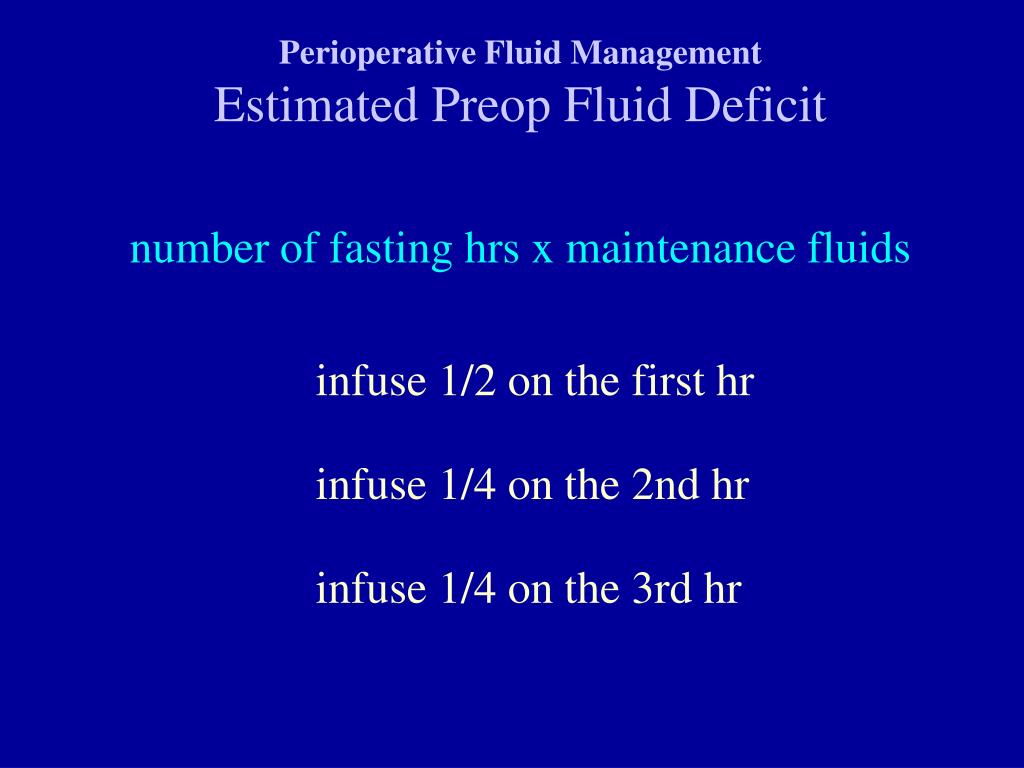 PPT Pediatric Fluid Management and Blood Product Therapy PowerPoint