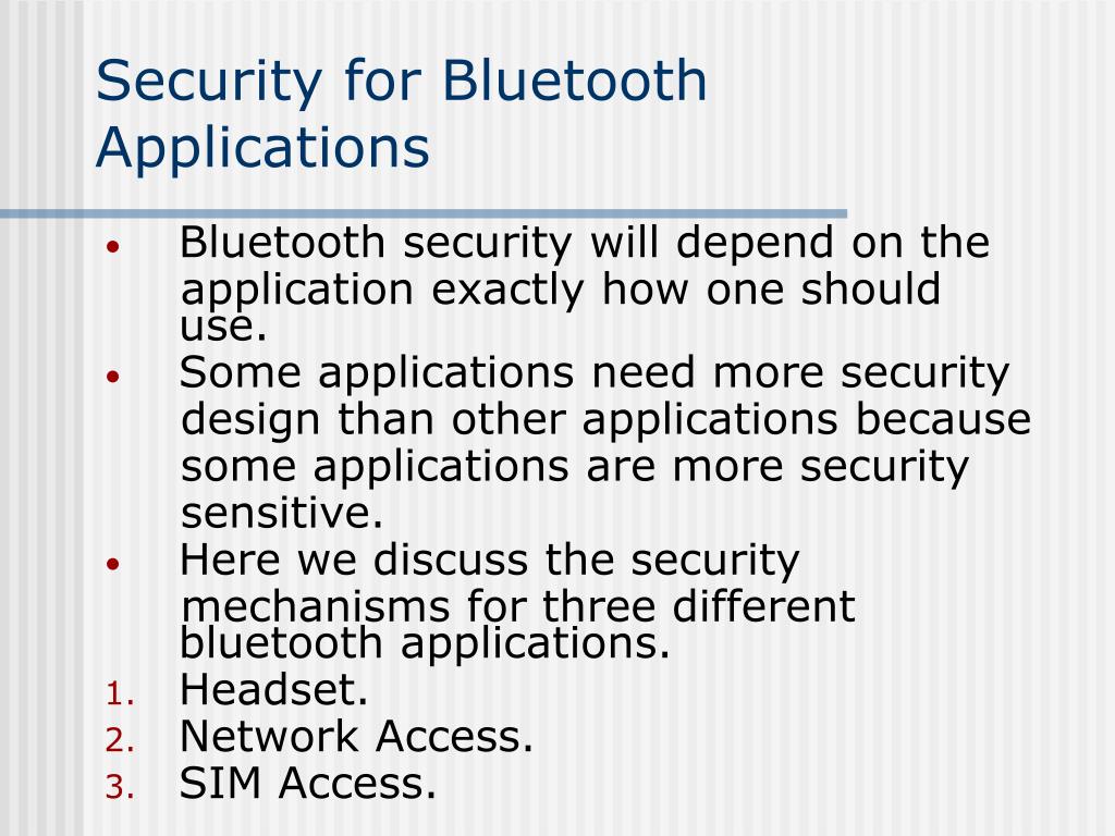 PPT An Analysis of Bluetooth Security PowerPoint Presentation, free