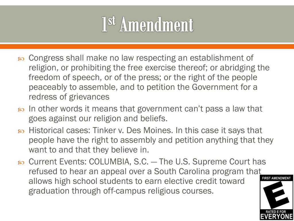 PPT Bill of Rights Project PowerPoint Presentation ID6210359