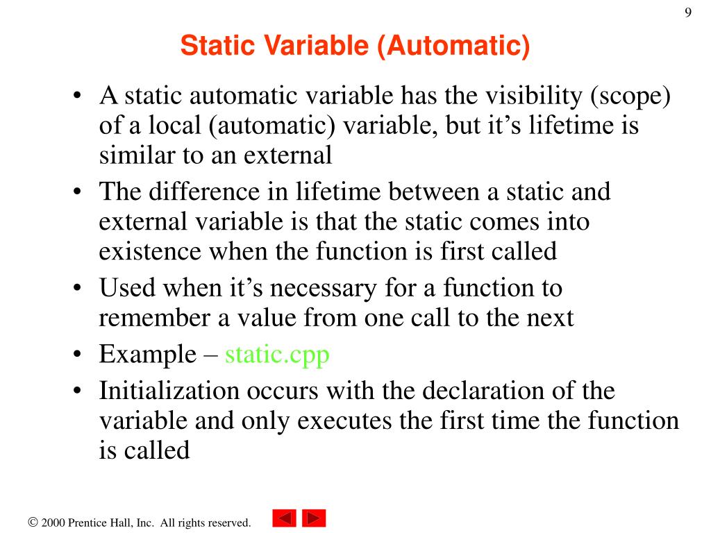 What Is Static Variable In C