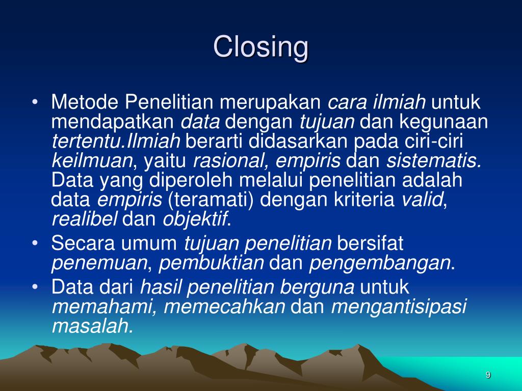 PPT Konsep Dasar Penelitian dan Metode Ilmiah PowerPoint Presentation