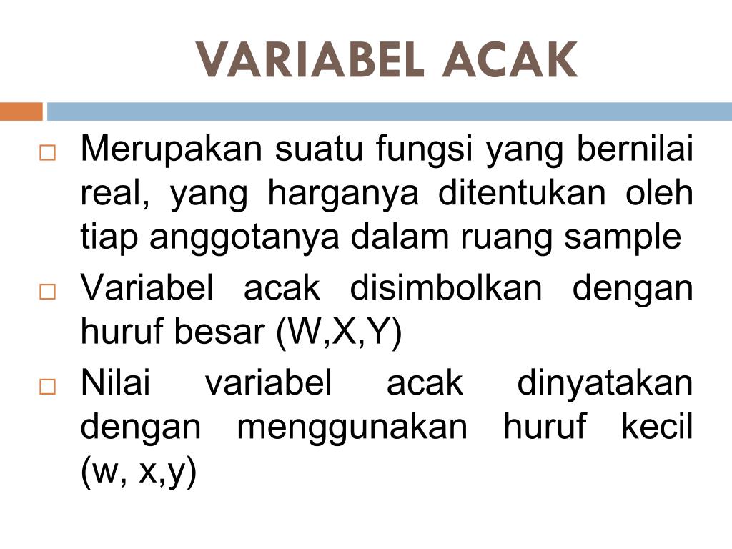 PPT Probabilitas dan statistika_5 ( variabel acak DAN FUNGSI