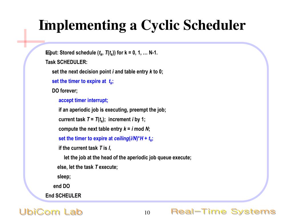 PPT ClockDriven Scheduling PowerPoint Presentation, free download