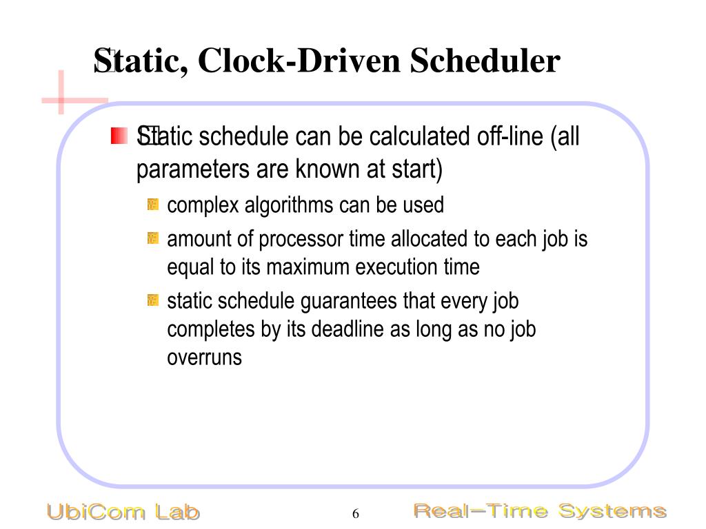 PPT ClockDriven Scheduling PowerPoint Presentation, free download