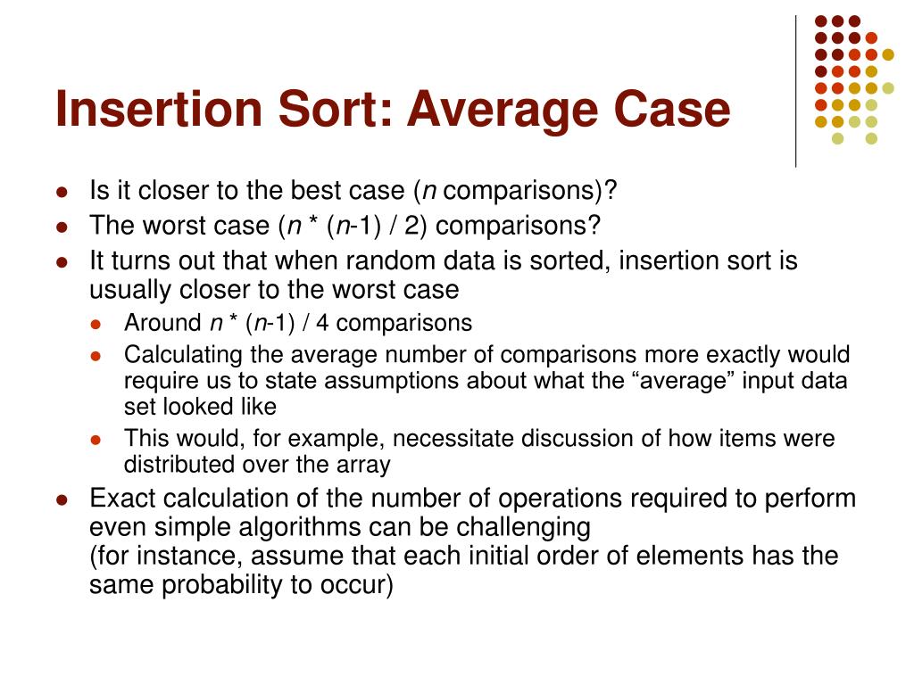 PPT Insertion Sort PowerPoint Presentation, free download ID6223380