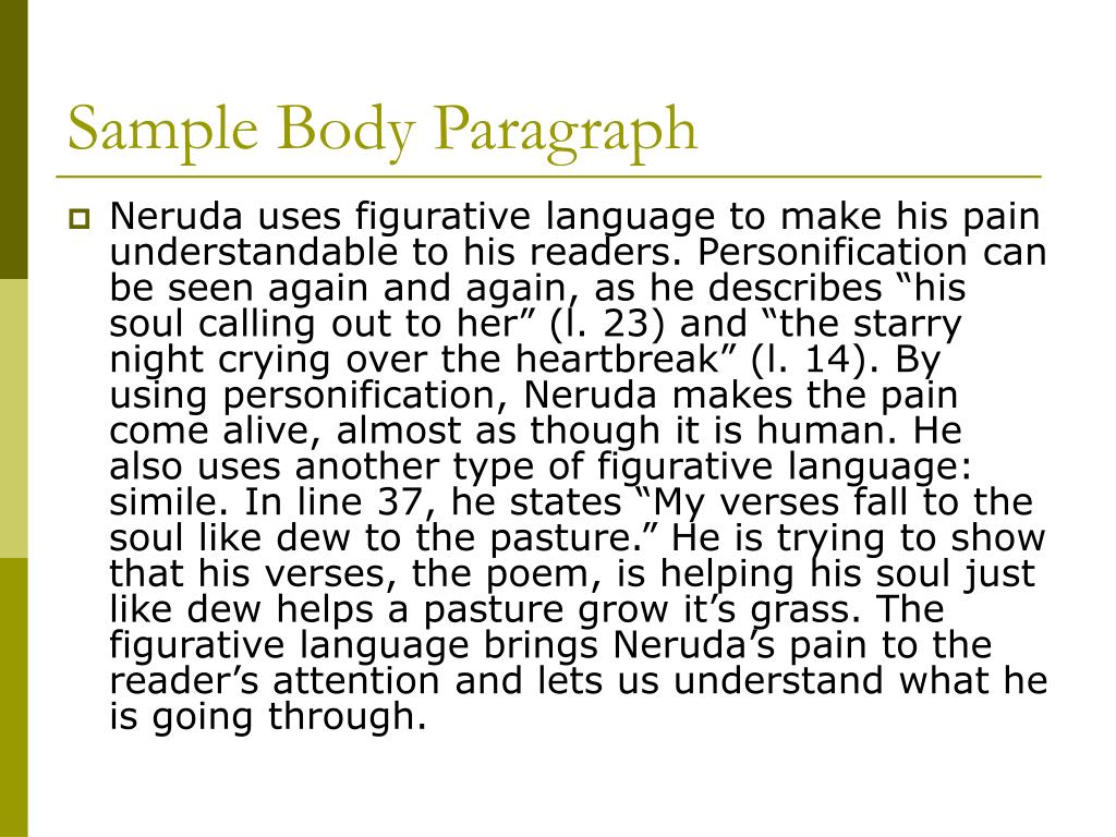 PPT Poetry Analysis Essay PowerPoint Presentation ID6227929