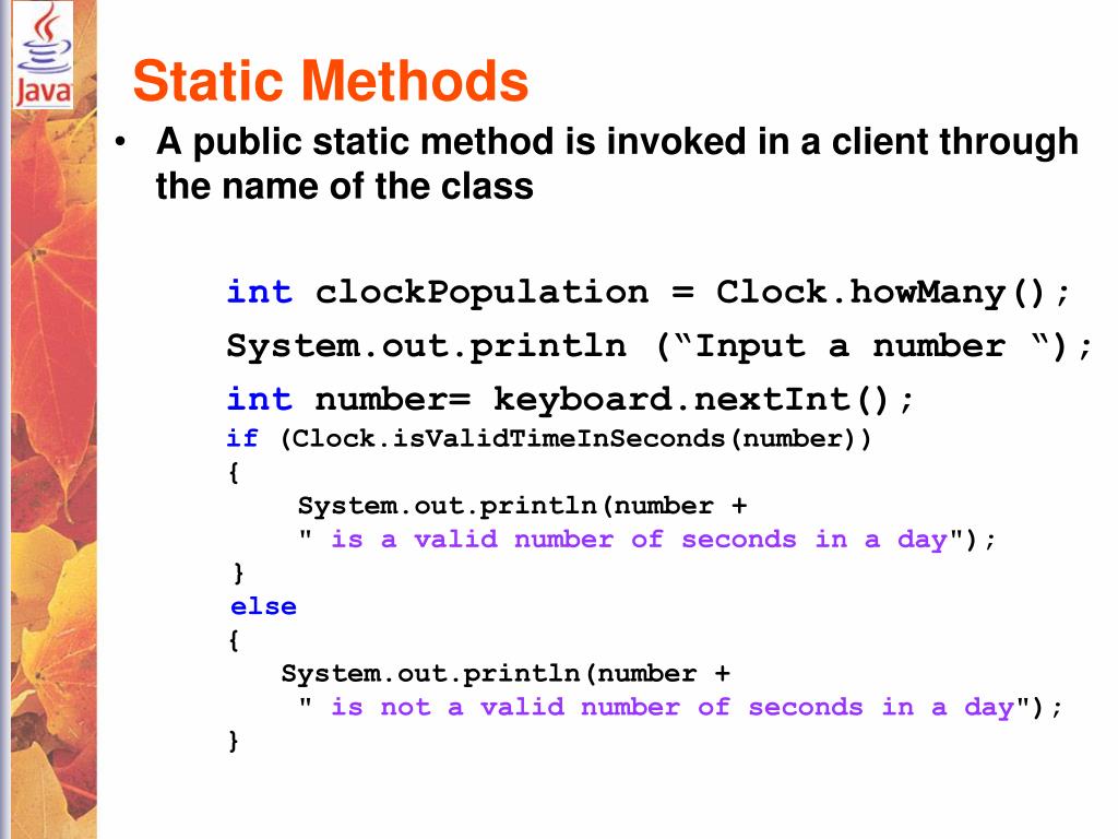 PPT Constructors Method Overloading Class Members Static Variables