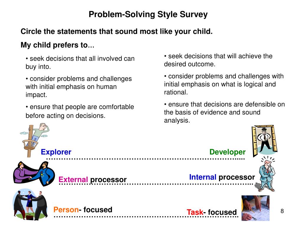 PPT ProblemSolving Styles Individual Preferences for Working on