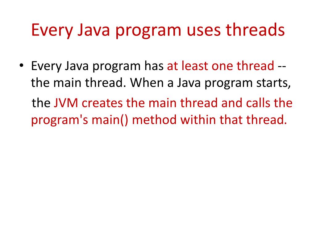 PPT Java Threads PowerPoint Presentation, free download ID6229677