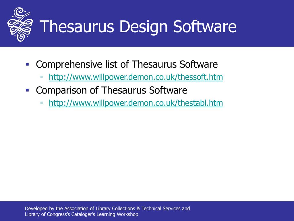 PPT Controlled Vocabulary & Thesaurus Design PowerPoint Presentation