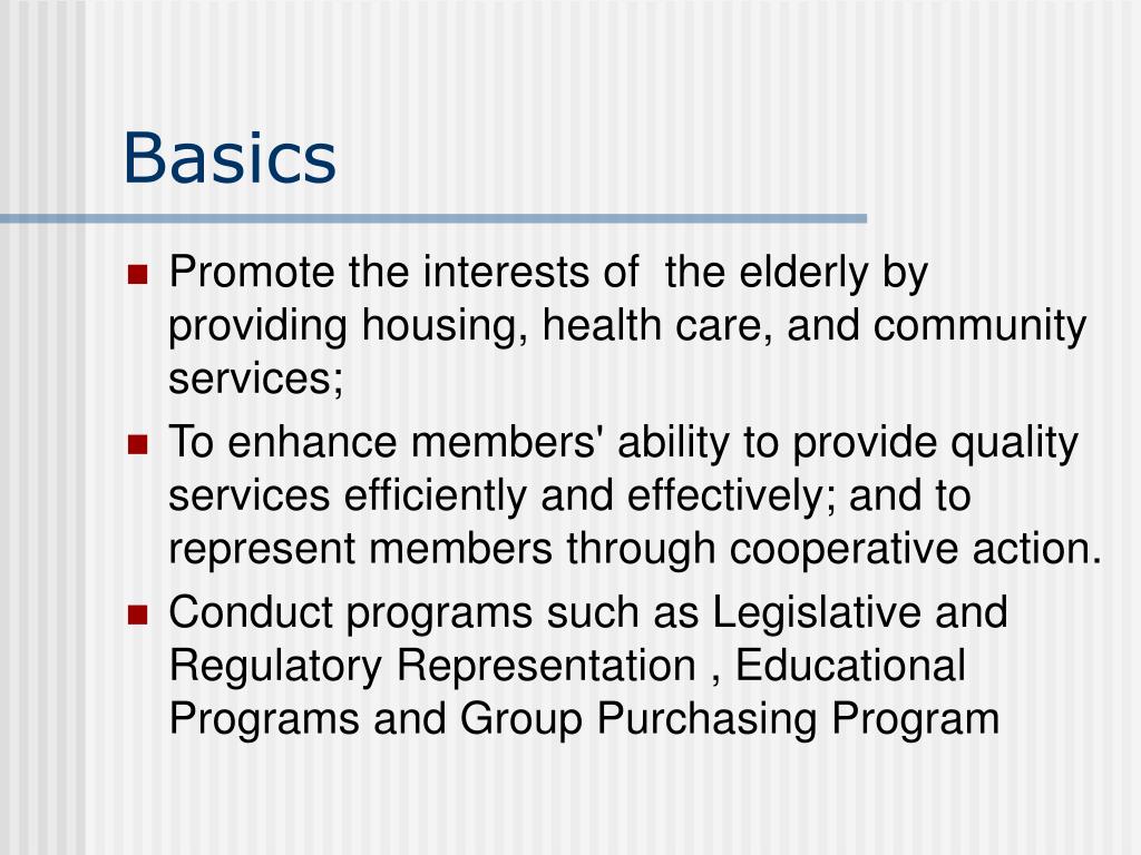 PPT Non Profit Organizations for the Elderly PowerPoint Presentation