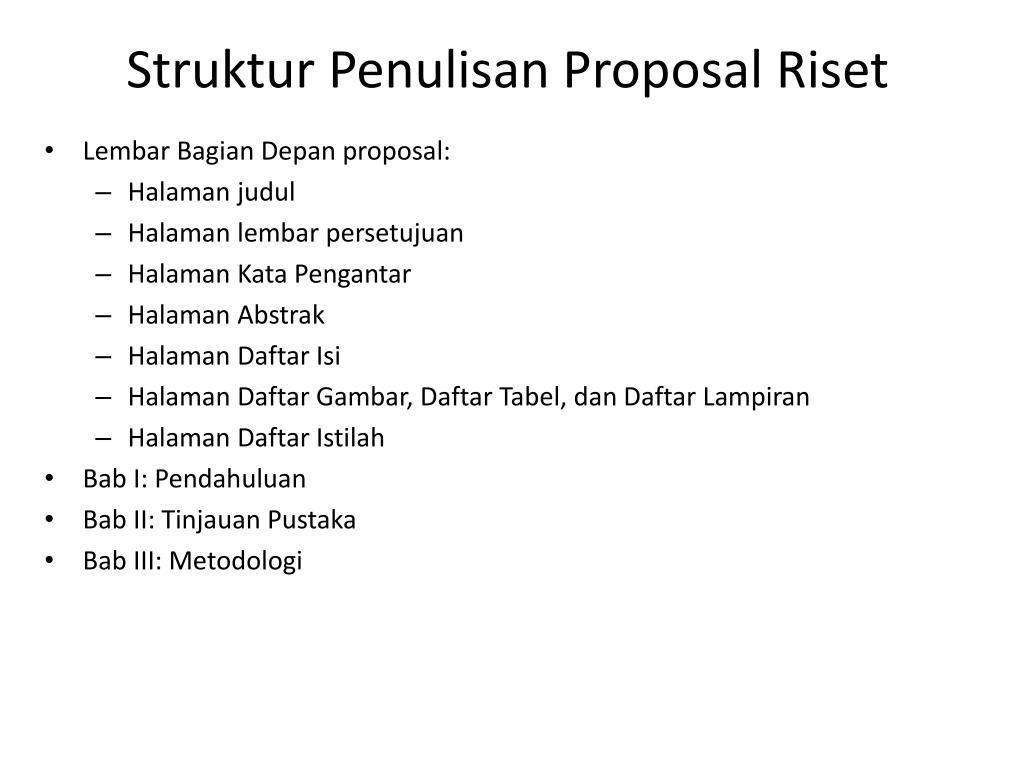 Tahapan Langkah Membuat Proposal Contoh penulisan