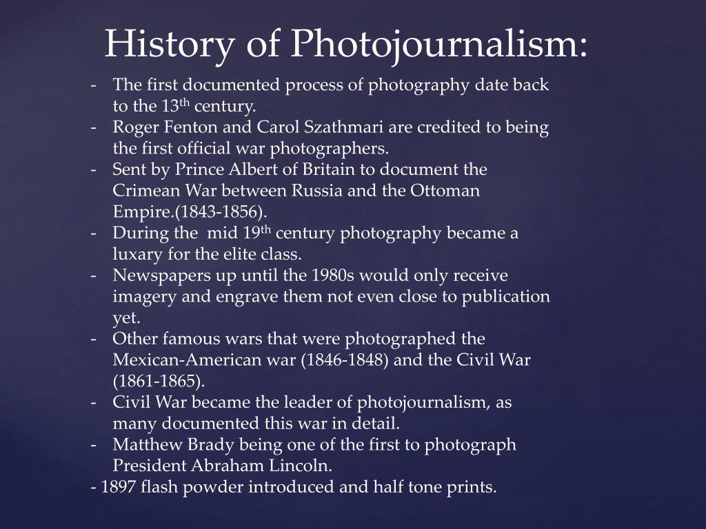 PPT Photojournalism PowerPoint Presentation, free download ID6237597