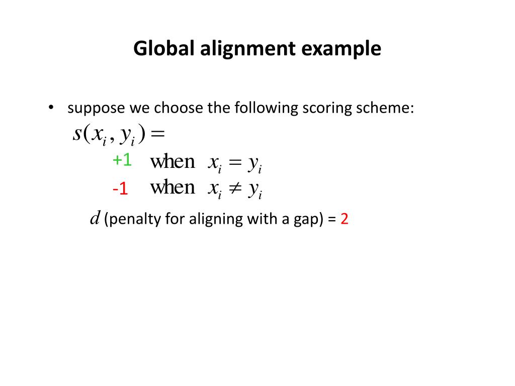 PPT Sequence alignment PowerPoint Presentation, free download ID