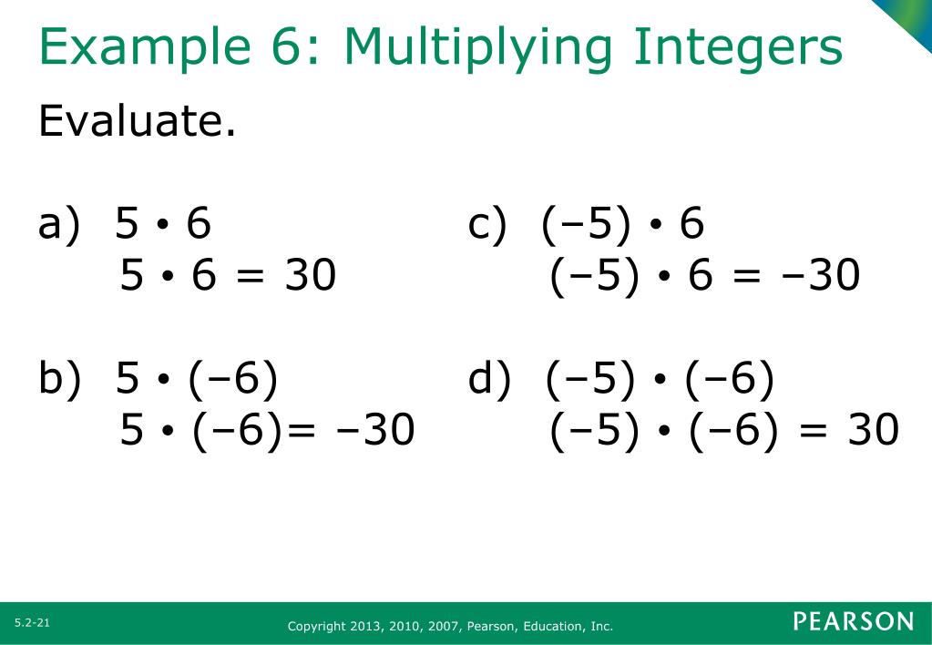 PPT Section 5.2 The Integers PowerPoint Presentation, free download